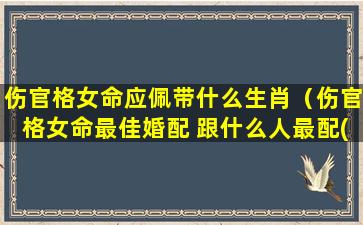 伤官格女命应佩带什么生肖（伤官格女命最佳婚配 跟什么人最配(图文)）